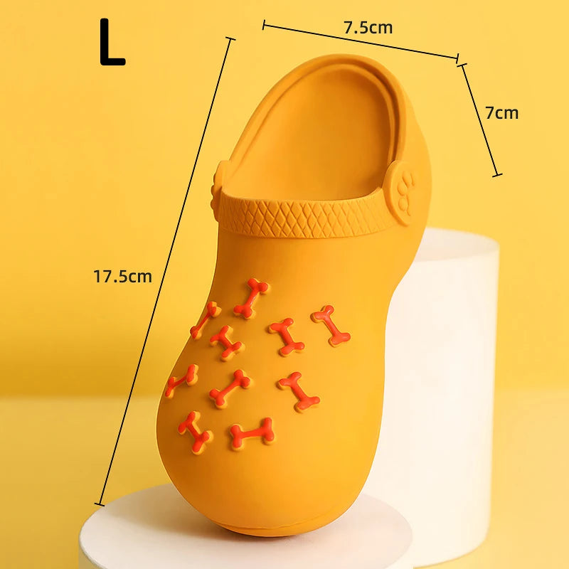 Rubber Slipper Dog Chew Toy Teeth Cleaning Durable Training Toy for All Dog Sizes