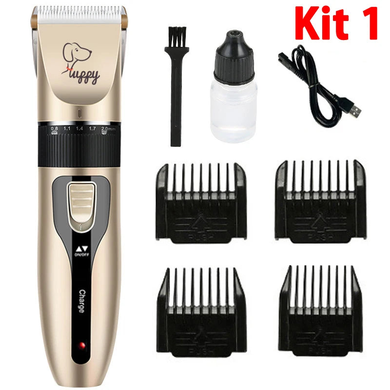 Professional Electric Pet Clipper – Rechargeable Dog & Cat Grooming Trimmer
