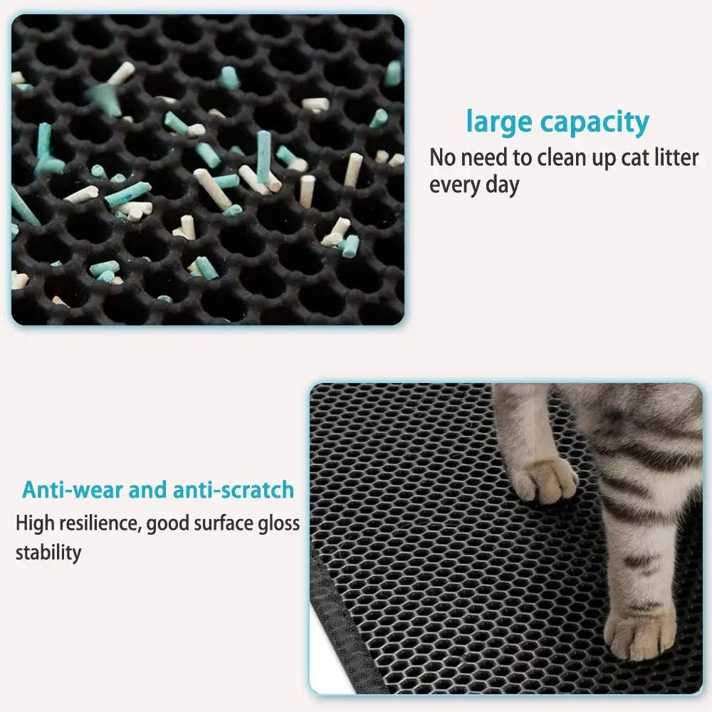 CleanStep Waterproof Cat Litter Mat Double Layer Anti Slip Design