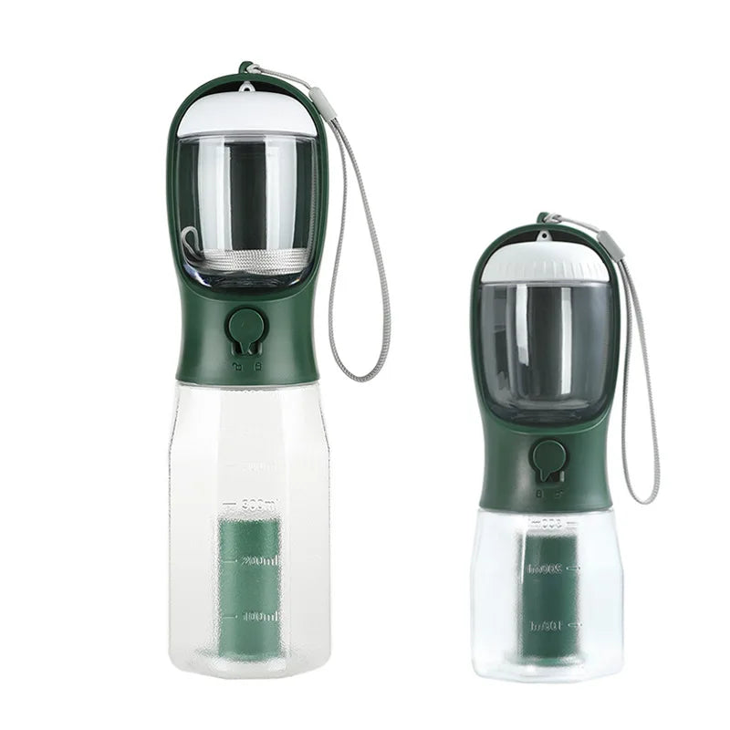 4-in-1 Pet Travel Water Bottle for Dogs & Cats