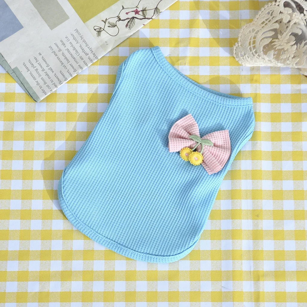 Breathable Summer Pet Vest for Dogs & Cats – Cute Butterfly & Rabbit Design