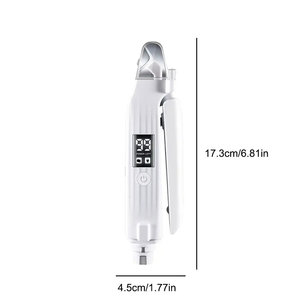 2-in-1 Dog & Cat Nail Grinder | Quiet Rechargeable Clipper with LED