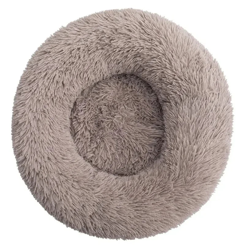 Calming Plush Dog Bed | Ultra Soft Round Washable Pet Bed UK