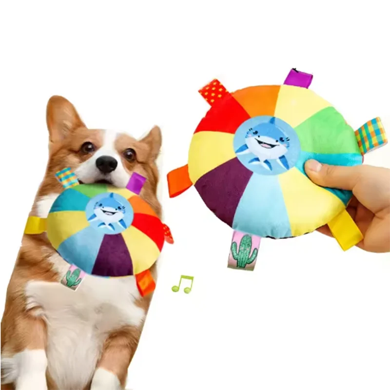 Squeaky Plush Dog Toy Interactive Soft Chew Toy for Puppies Small Dogs Bite Resistant
