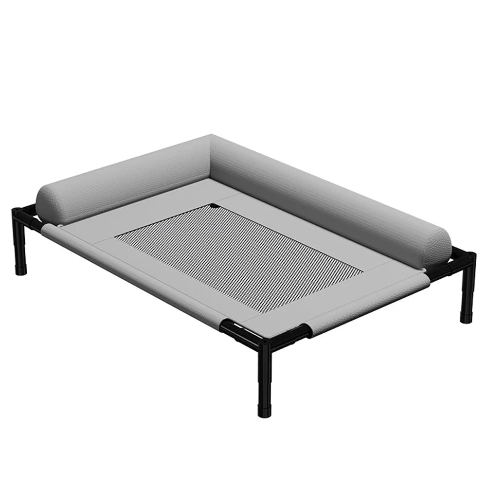 Elevated Cooling Dog Bed for Large Dogs | Breathable Mesh Raised Pet Bed
