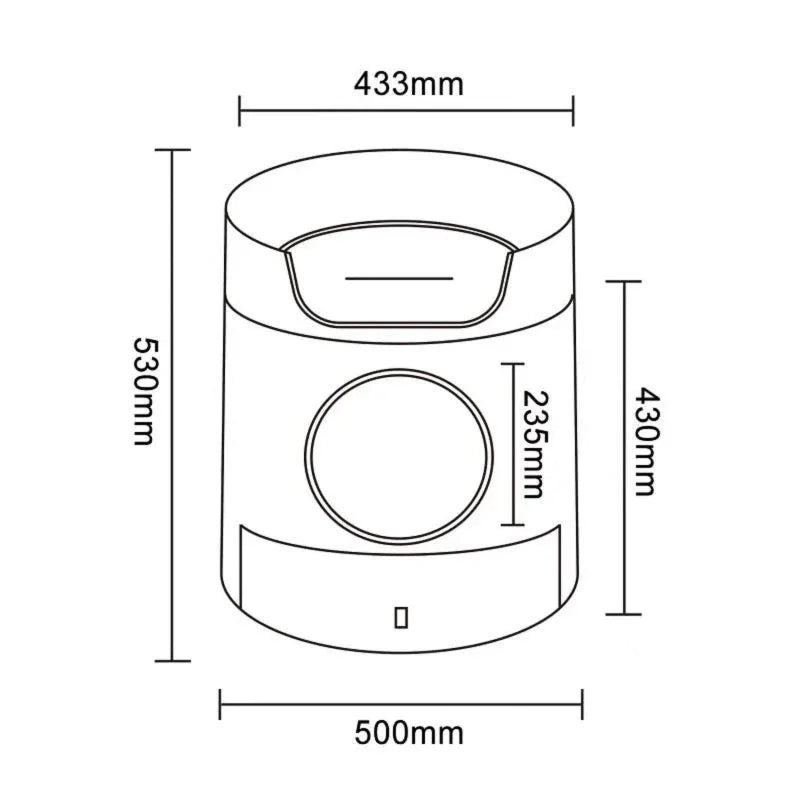 Castle Cat Litter Box with Scratch Pad Large Semi Enclosed Cat Toilet with Drawer Easy Clean Design
