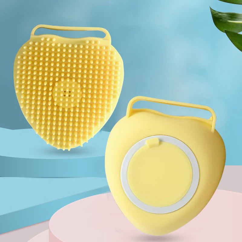 Dog Cat Bath Massage Glove Soft Silicone Grooming Brush for Cleaning Shedding Hair