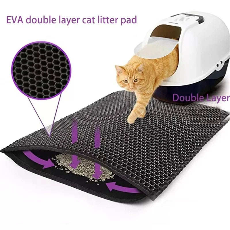 CleanStep Waterproof Cat Litter Mat Double Layer Anti Slip Design