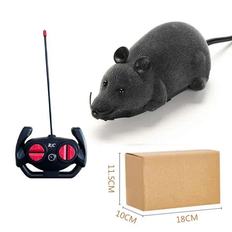 Remote Control Cat Toy Realistic Moving Mouse Interactive Hunting Simulation Toy