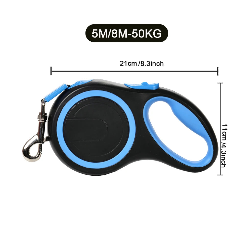 Retractable Dog Lead UK 5m & 8m ,Strong Extendable Lead for Small & Large Dogs