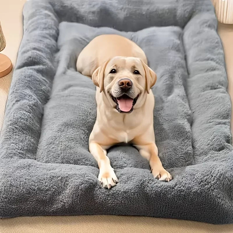 Oversized Plush Pet Bed Mat – Ultra Soft Dog & Cat Sleeping Mat