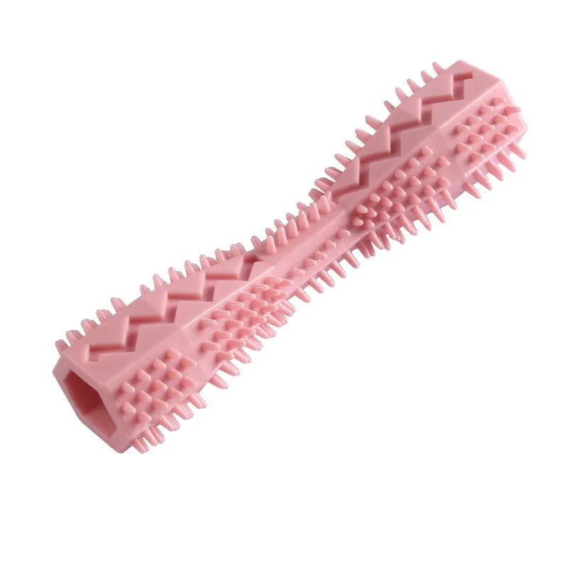 Dog Teething Chew Stick Bite Resistant Treat Dispensing Toy Leak Proof Design