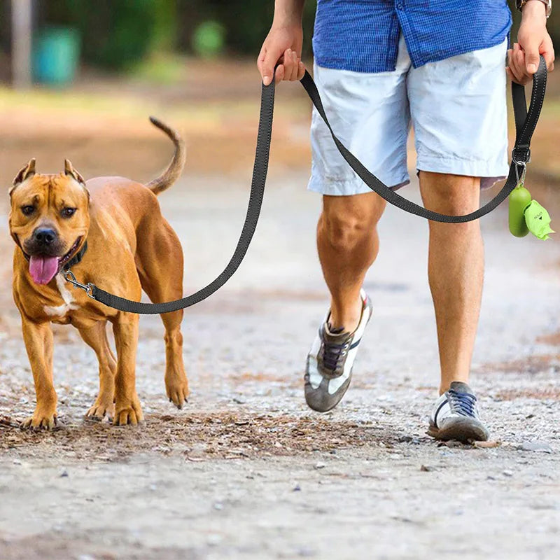 Reflective Dog Leash for Walking Training – Durable Pet Lead 1.2m–1.8m