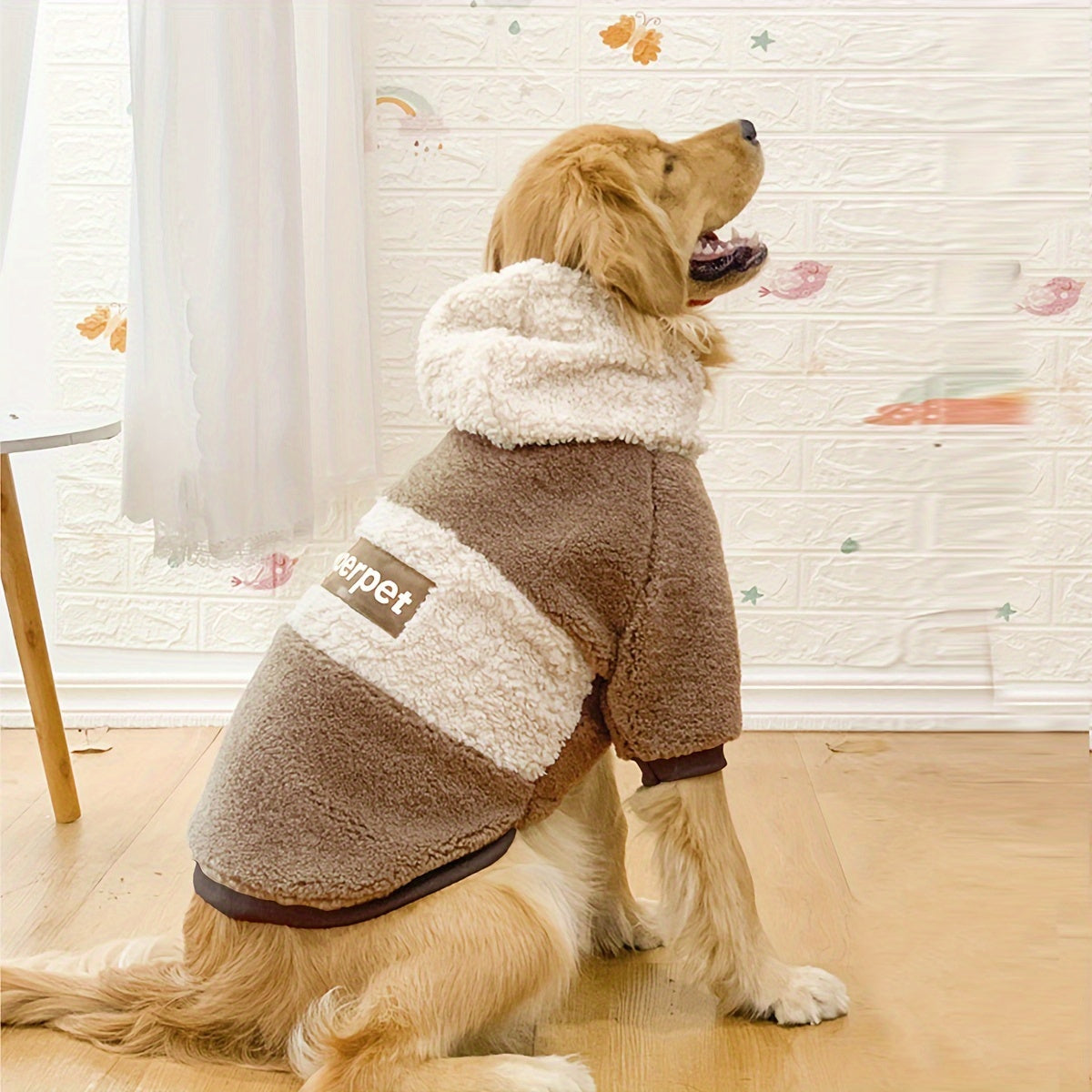 Thickened Knit Dog Hoodie – Warm Pullover Winter Coat for Medium & Large Dogs