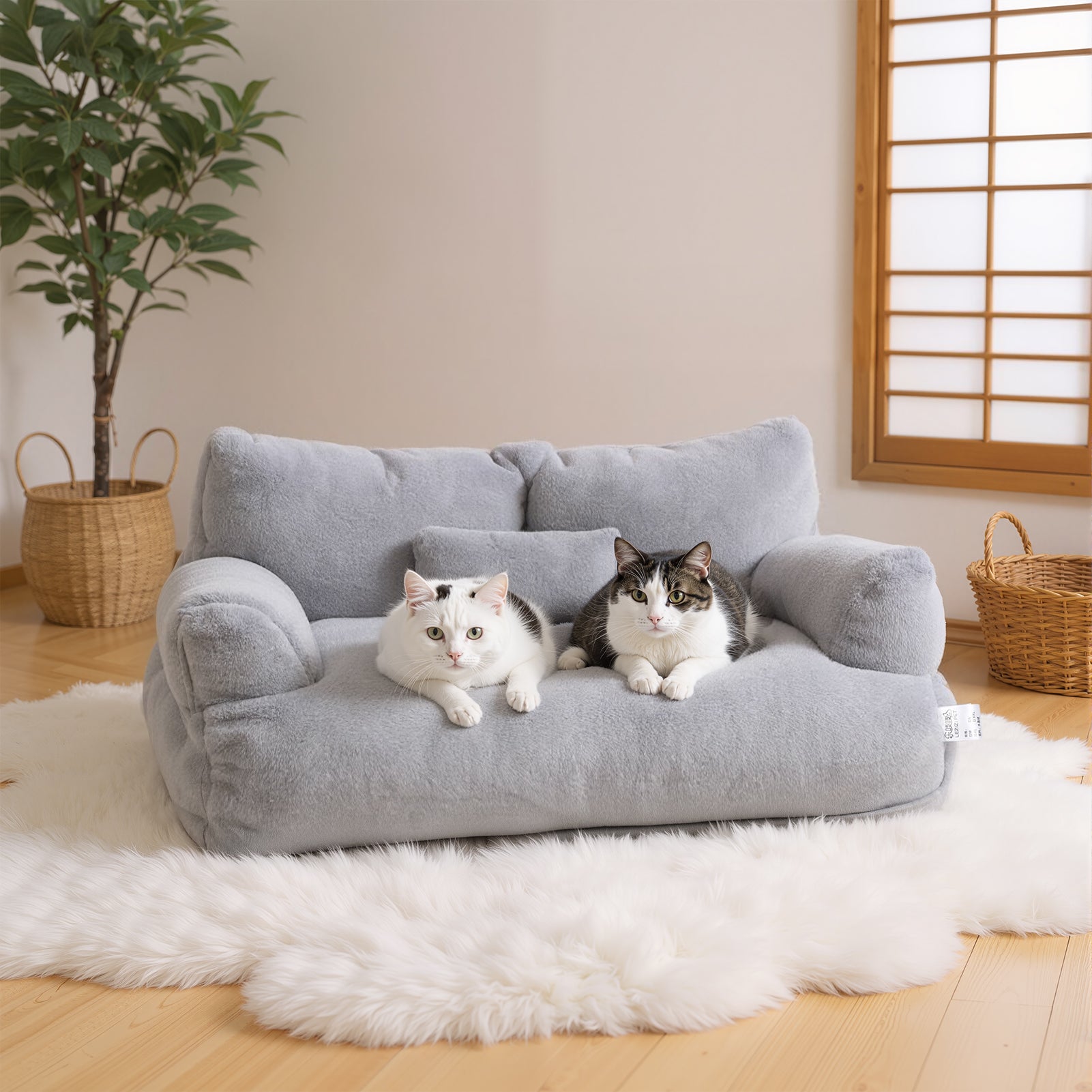 Luxury Cat Sofa Bed – Comfortable Indoor Cat Bed with Non-Slip Base
