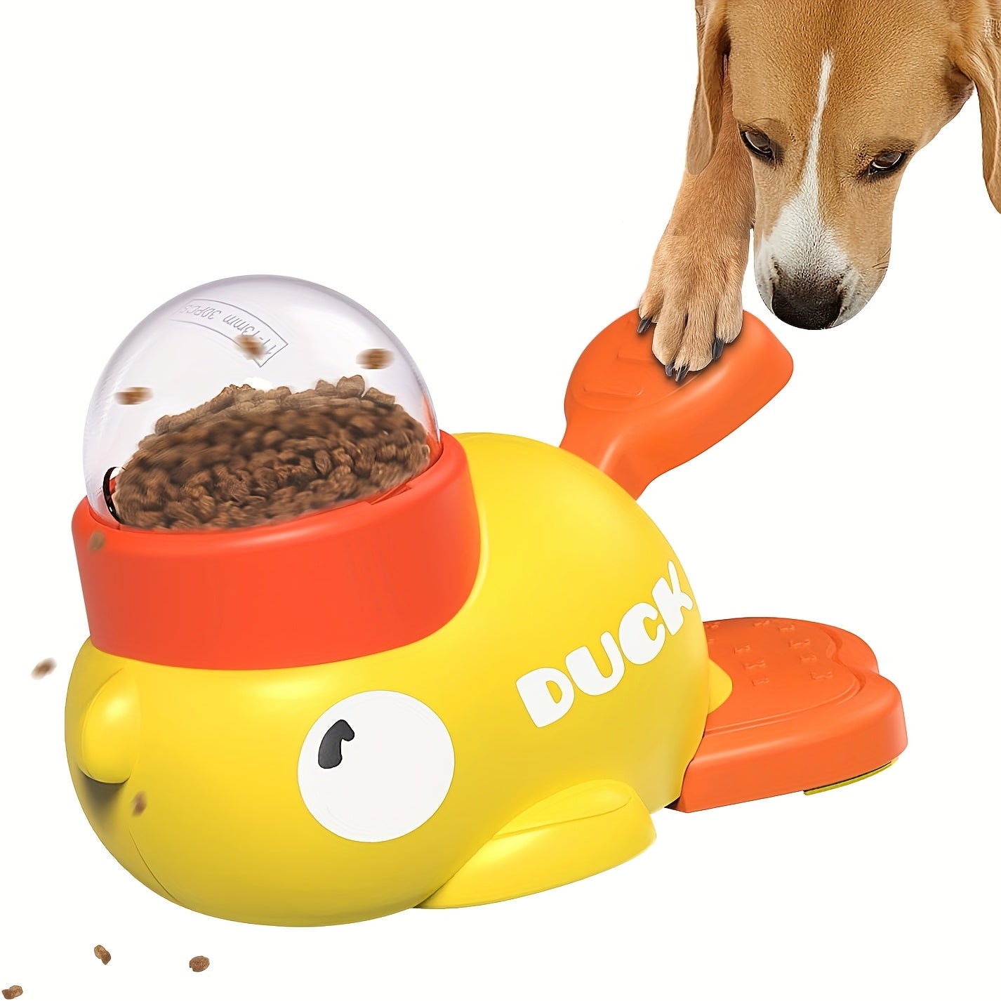 Interactive Duck Treat Dispenser Dog Toy – Slow Feeder Puzzle Toy