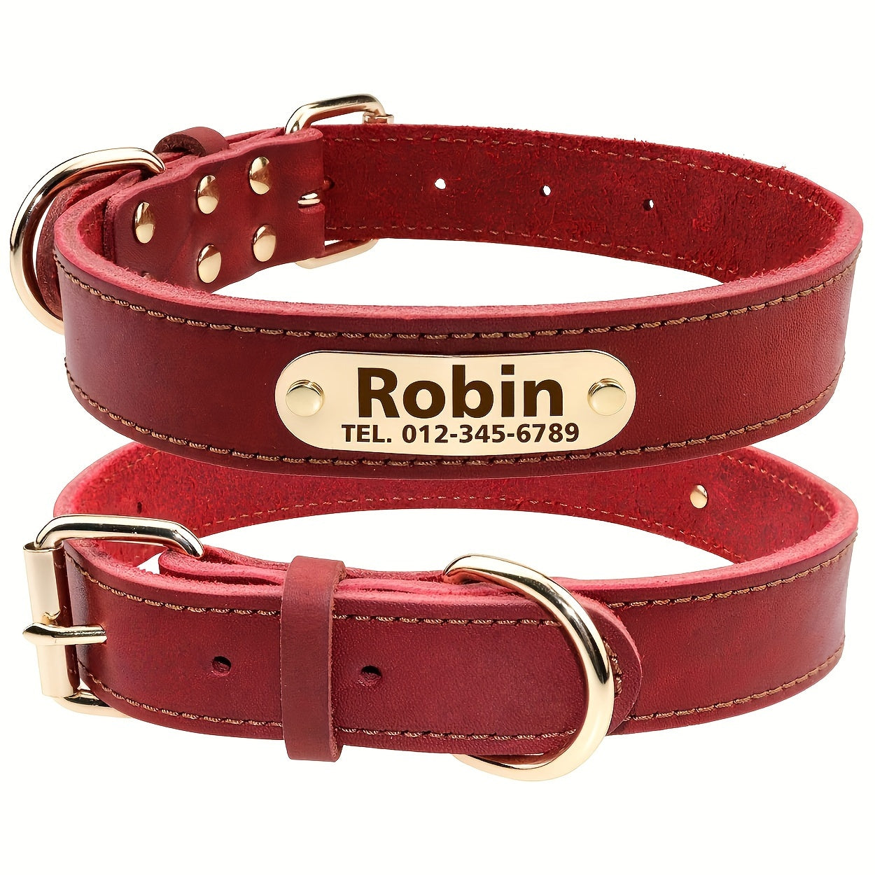Premium Leather Dog Lead & Collar Set – Durable, Comfortable and Stylish for Daily Walks