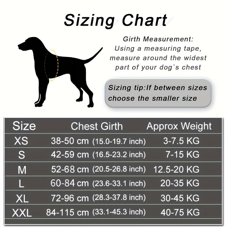 Customisable Reflective Dog Harness – Anti-Escape Adjustable Chest Vest with Personalised Name & Phone Patch